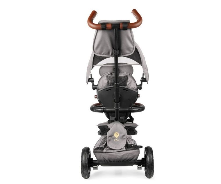 Qplay, Rito Rubber Deluxe, rowerek trójkołowy, Grey