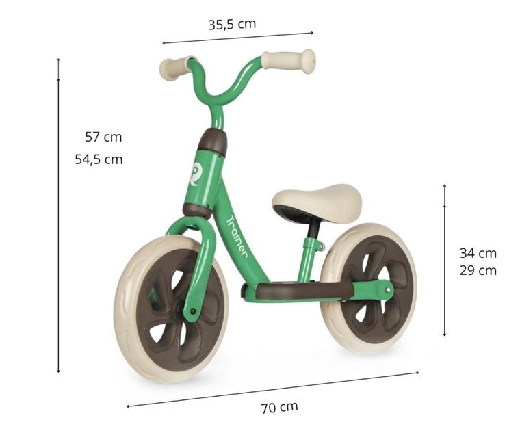 Qplay, Trainer, rowerek biegowy, green