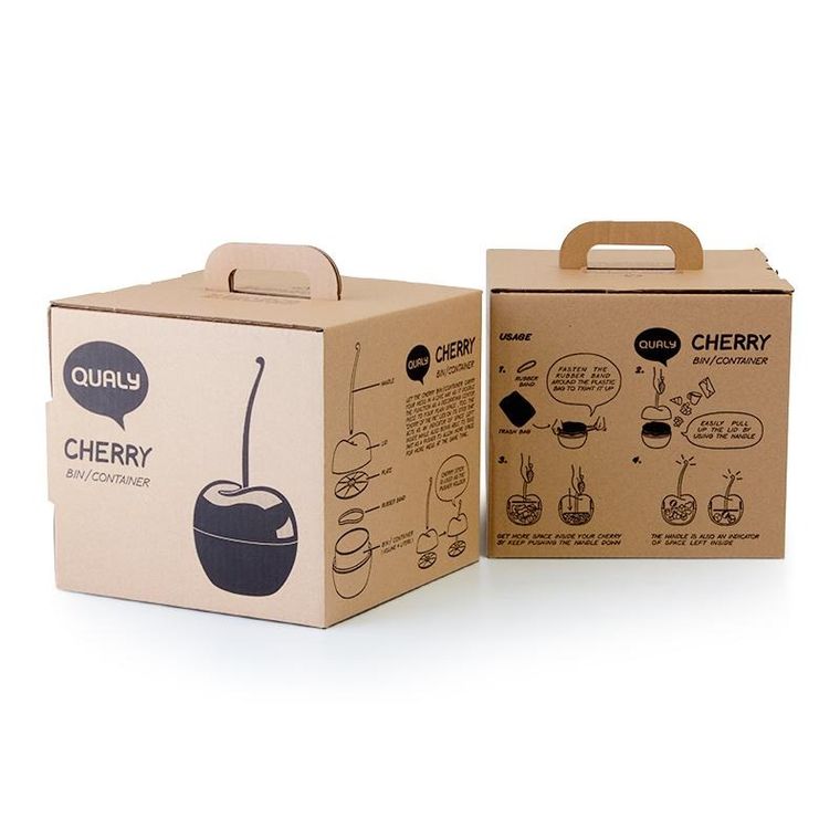 Qualy, Cherry, kosz na śmieci, 10128-RD
