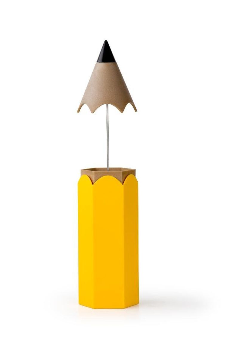 Qualy, Dinsor, pojemnik na kredki, żółty