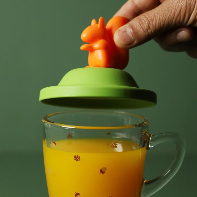 Qualy, kubek z pokrywką, wiewiórka, 10428-GN-OR