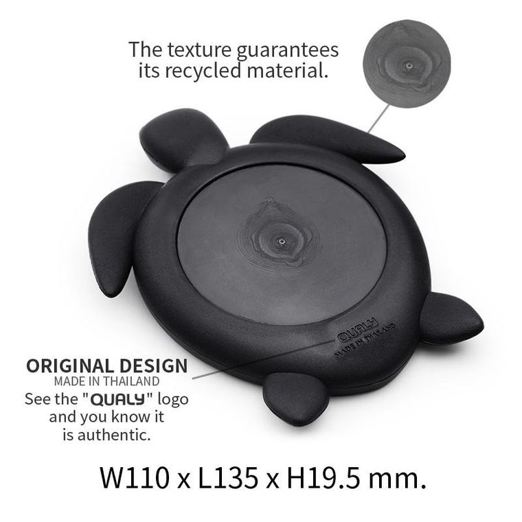 Qualy, Save Turtle, podstawka pod szklankę, szary, 10350