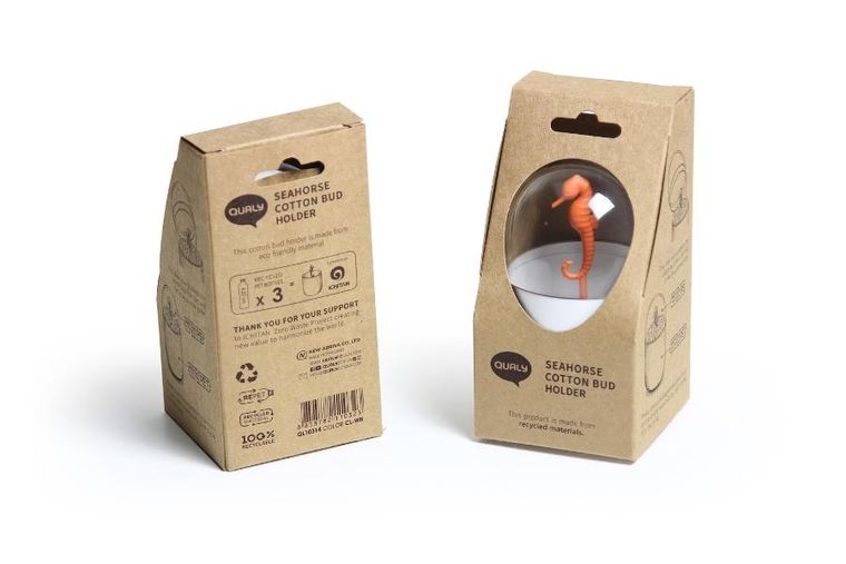 Qualy, Seashore, pojemnik na patyczki do uszu, biały