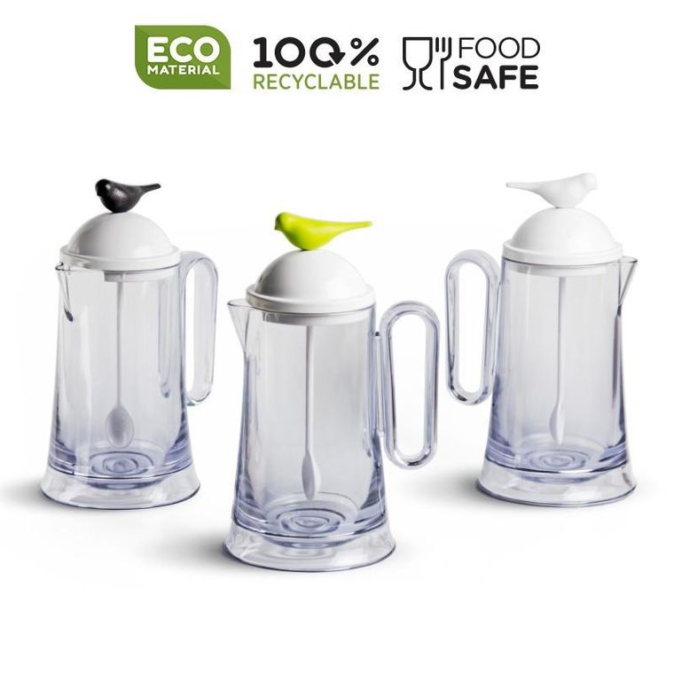 Qualy, Sparrow, dzbanek, 10301-WH-BK