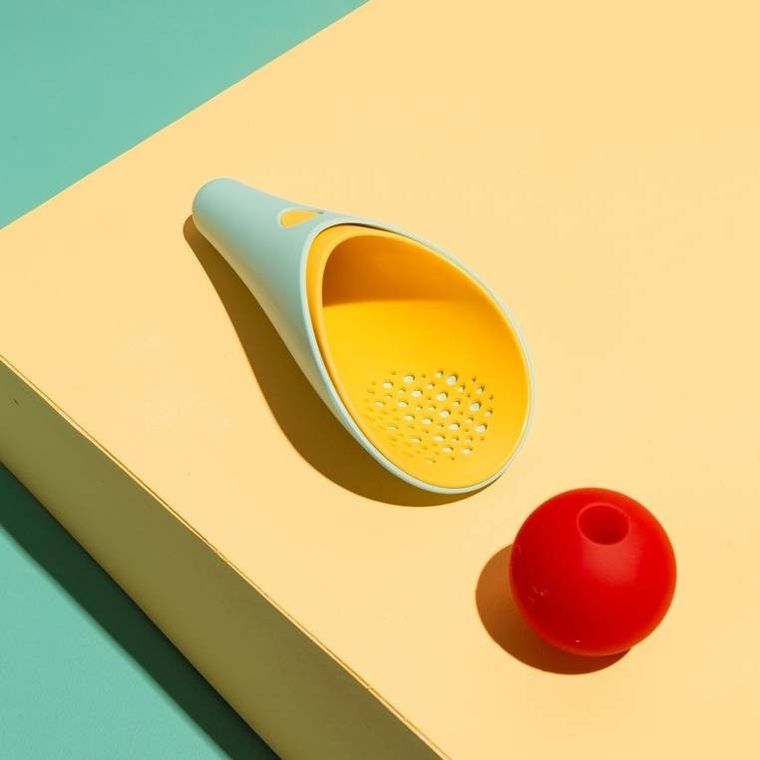 Quut, Cuppi, zestaw do piasku, 2 łopatki wielofunkcyjne z piłeczką, Banana Blue