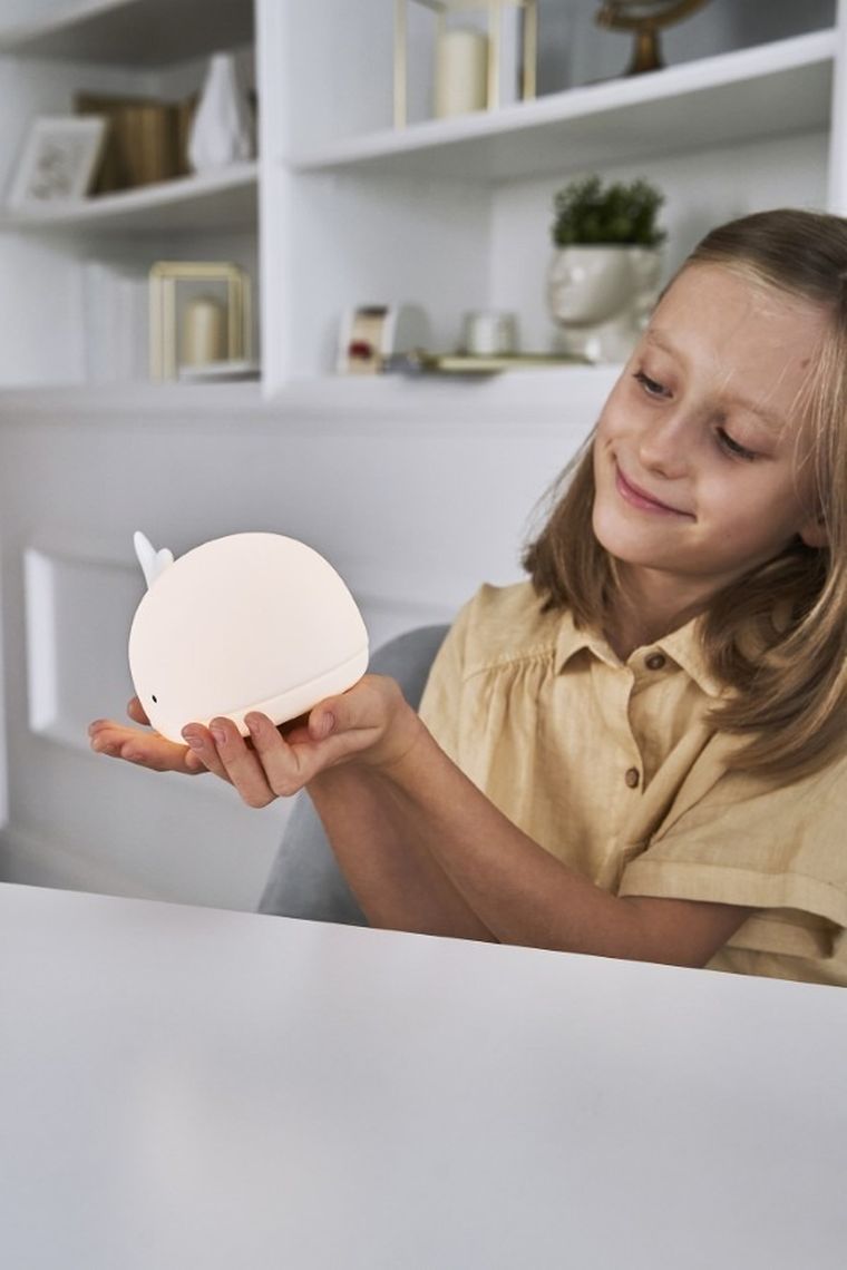 Rabbit & Friends, Królik Słodziak, lampka silikonowa, biała