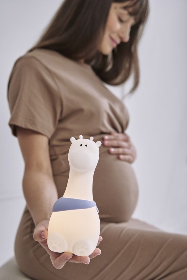 Rabbit & Friends, Żyrafa, lampka silikonowa, biała