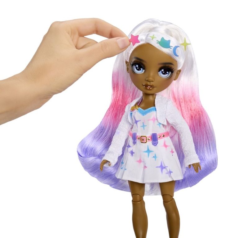 Rainbow High, Air Brush & Create, lalka modowa, Grey Eyes