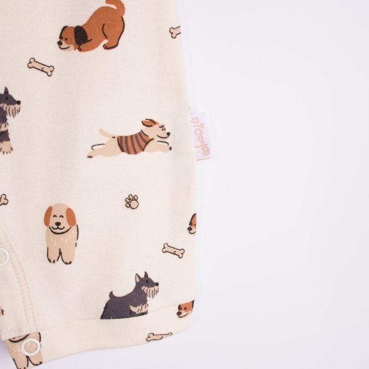 Rampers chłopięcy, beżowy, Nicol