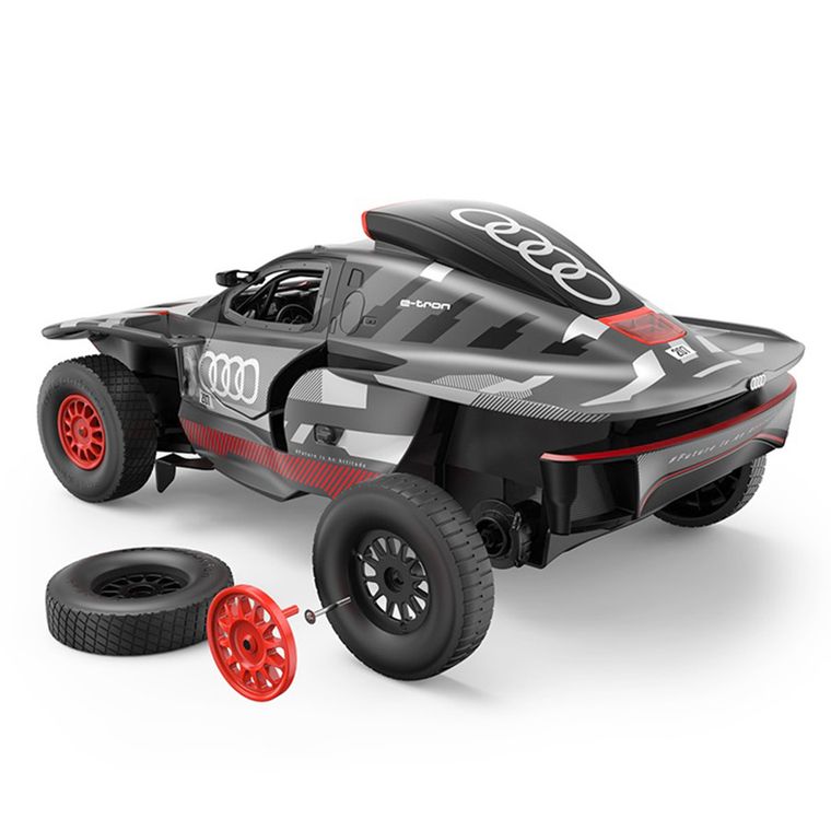 Rastar, Audi RS Q e-tron E2, pojazd zdalnie sterowany, szaro-czerwony, 1:14