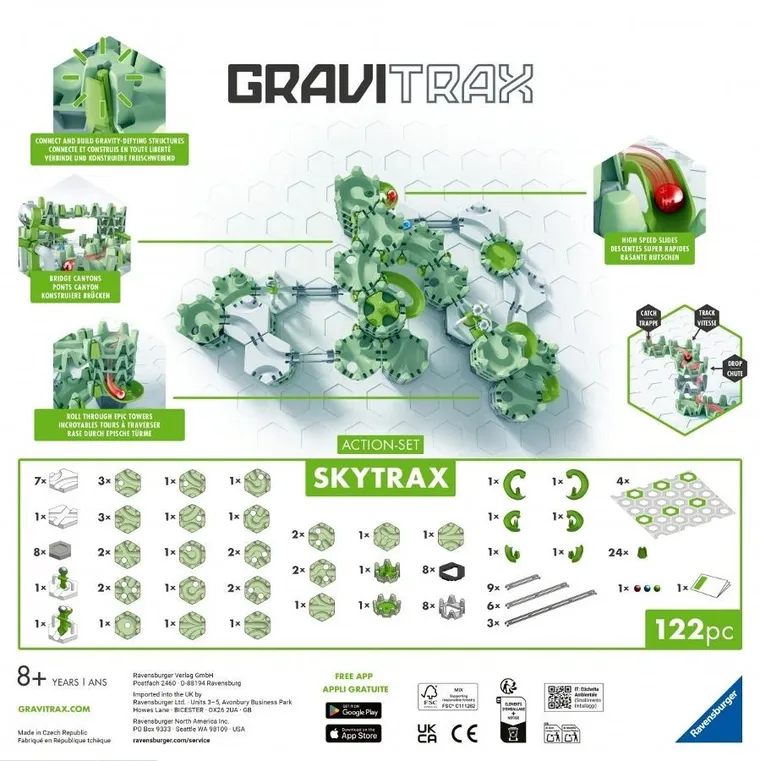 Ravensburger, GraviTrax, Skytrax, zestaw startowy