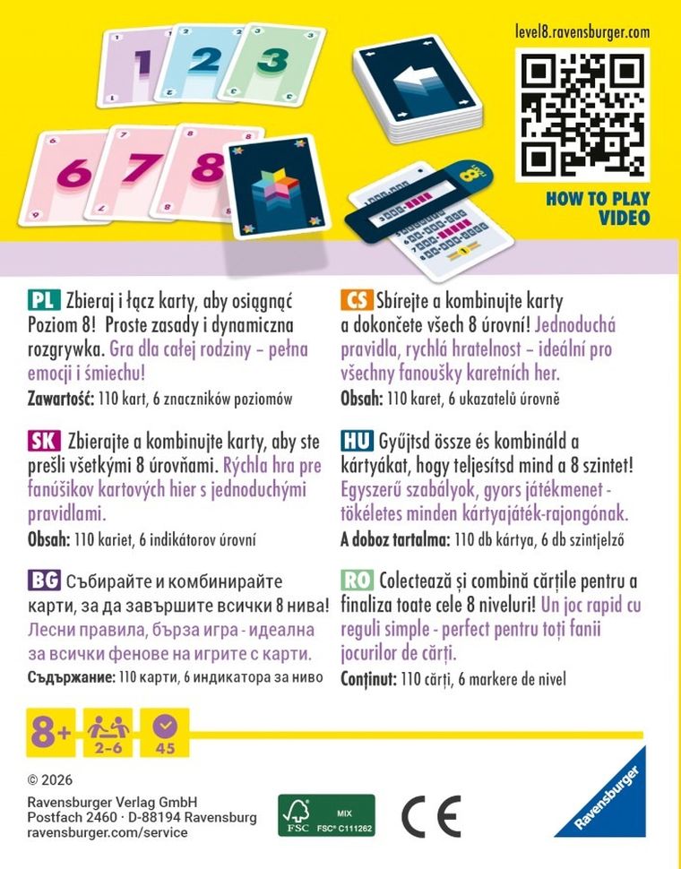 Ravensburger, Level 8, gra karciana