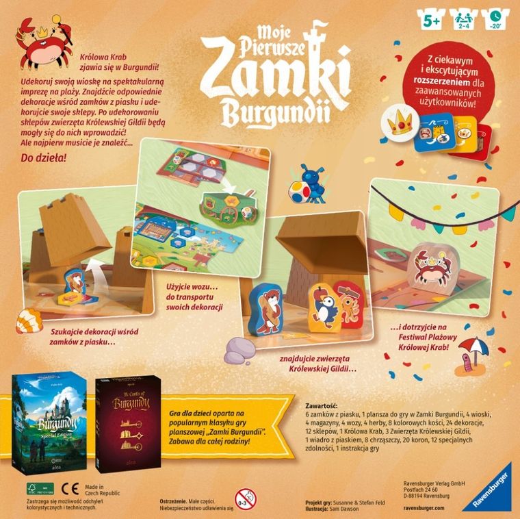 Ravensburger, Moje Pierwsze Zamki Burgundii, gra familijna