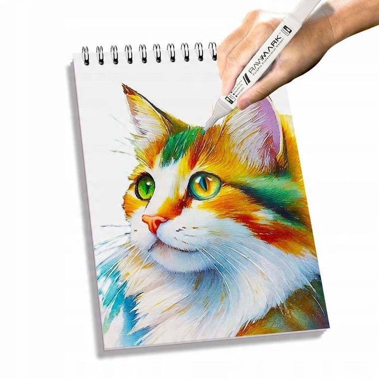 Rawmark, blok do markerów, A5, 40 arkuszy, 200gsm, 1 szt.