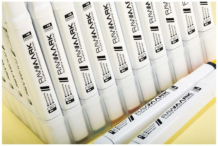 Rawmark, PurePro, Mega pack, zestaw artystyczny, promakery, 168 kolorów