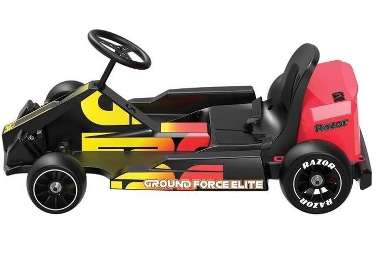 Razor, Ground Force Elite, gokart, pojazd na akumulator, czarno-czerwony