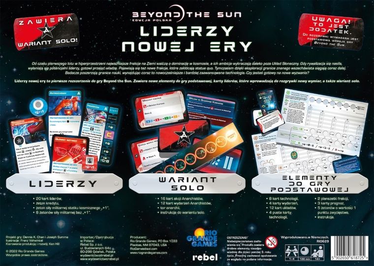 Rebel, Beyond the Sun: Liderzy nowej ery, gra strategiczna
