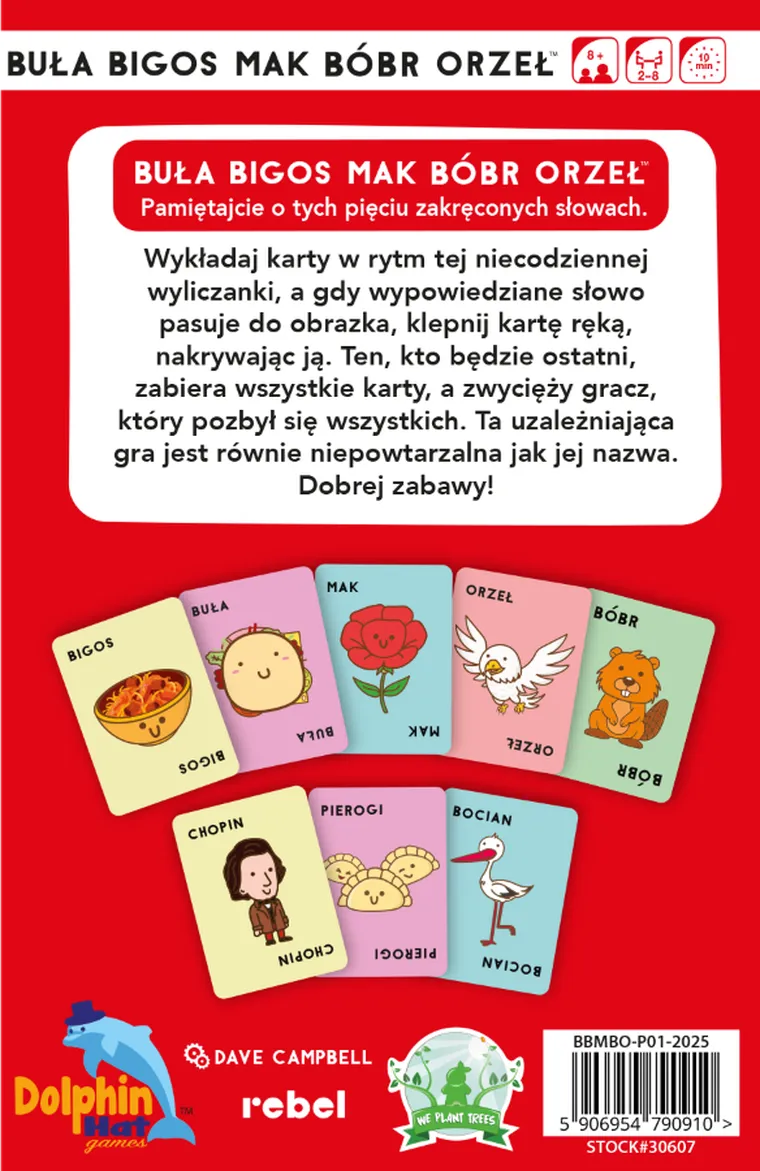 Rebel, Buła, Bigos, Mak, Bóbr, Orzeł, gra karciana