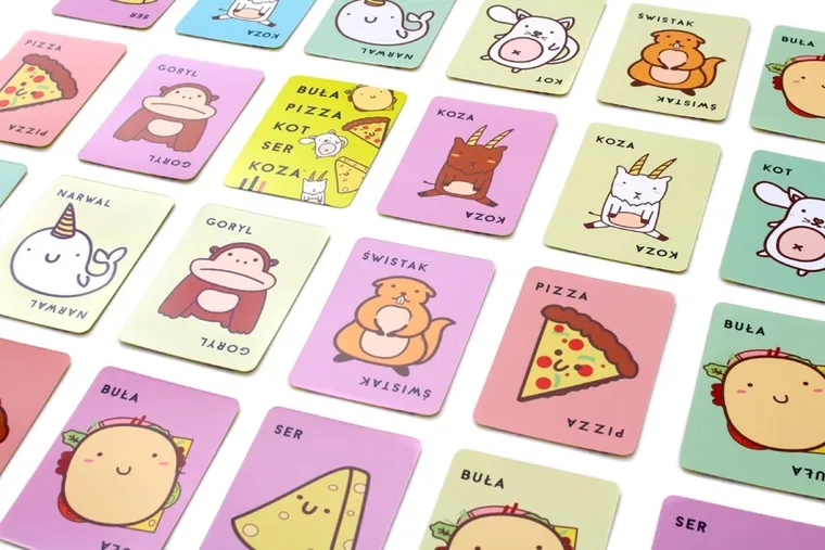 Rebel, Buła, Pizza, Kot, Ser, Koza, gra towarzyska