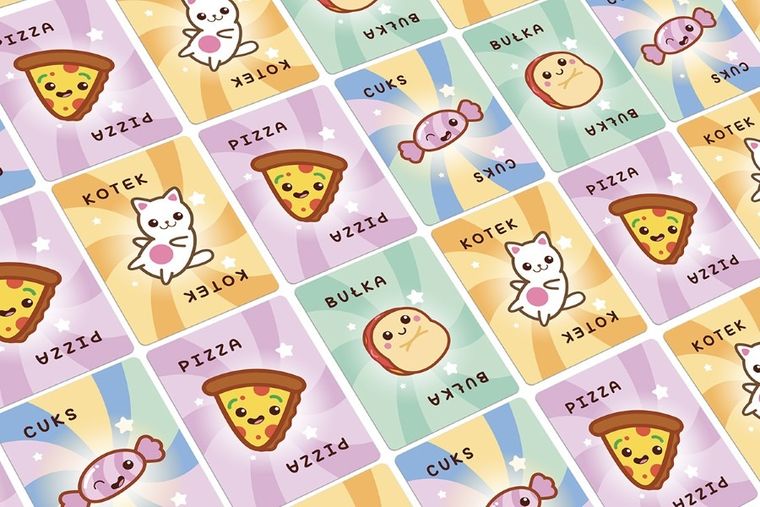 Rebel, Bułka, Kotek, Pizza, gra familijna
