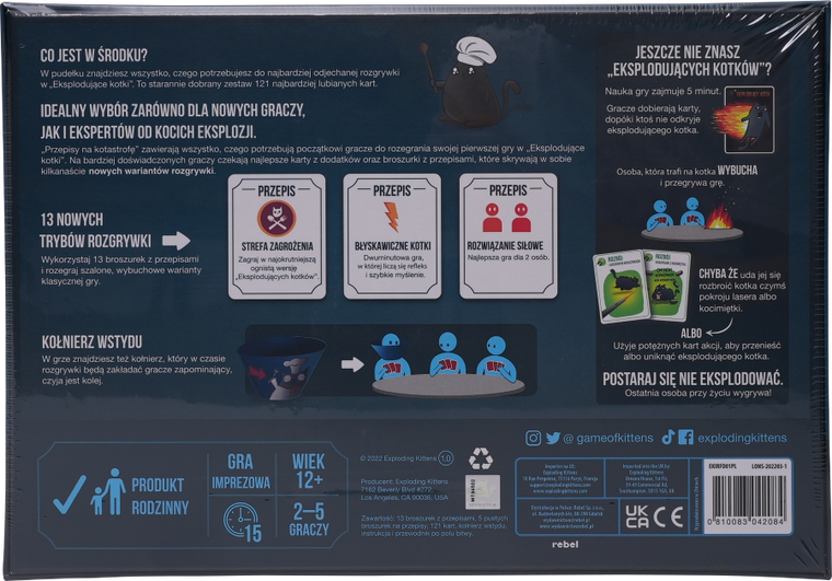 Rebel, Eksplodujace Kotki: Przepis na Kotostrofę, gra towarzyska