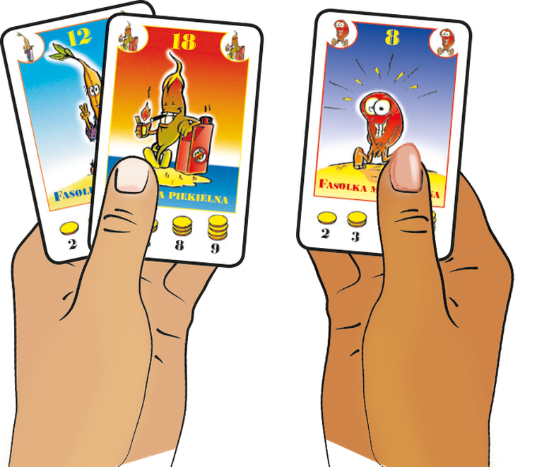 Rebel, Fasolki, gra karciana