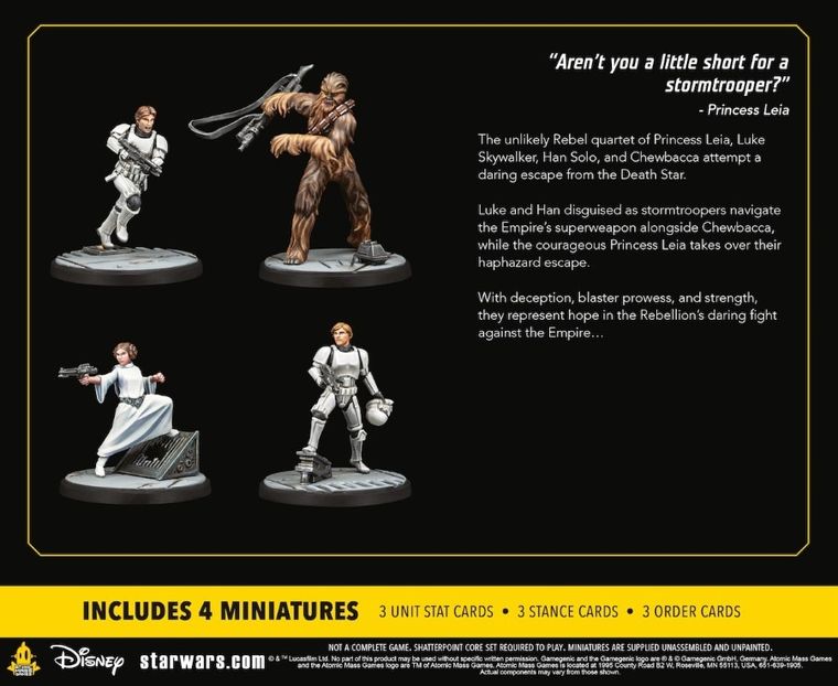 Rebel, Star Wars: Shatterpoint, Też mi ratunek, Księżniczka Leia, figurki