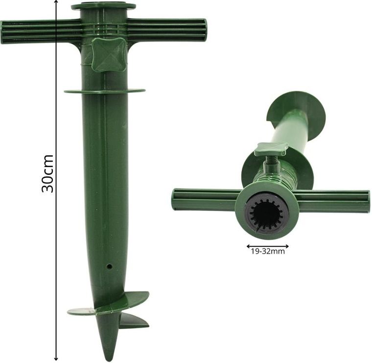 Redcliffs, baza do parasola, zielona, 17-30-6 cm