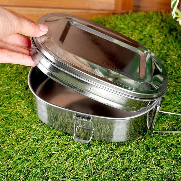 RedCliffs, menażka obiadowa stalowa, 350 / 900 ml, 2 elelemty