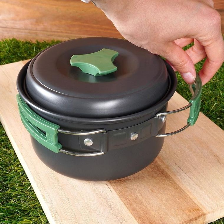 RedCliffs, naczynia turystyczne aluminiowe, 750 / 900 ml / 1.65 l, 3 elementy