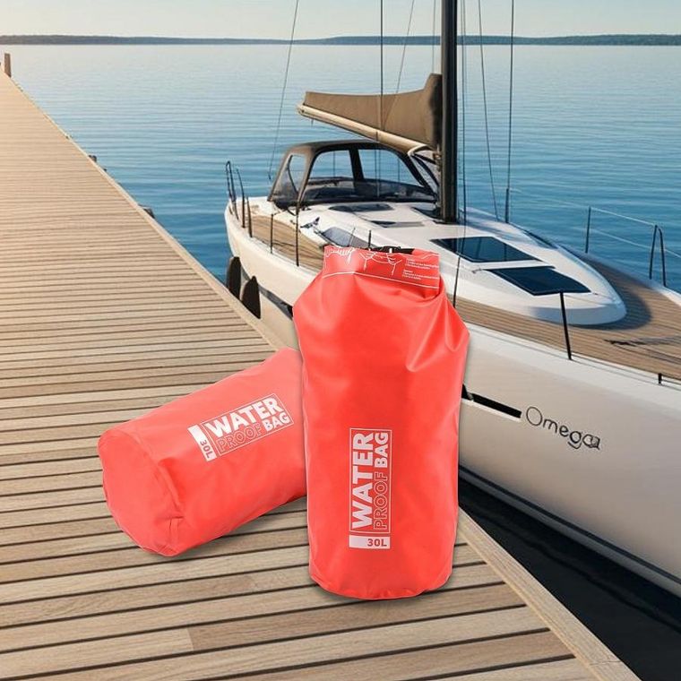 Redcliffs, worek wodoszczelny, czerwony, 30l