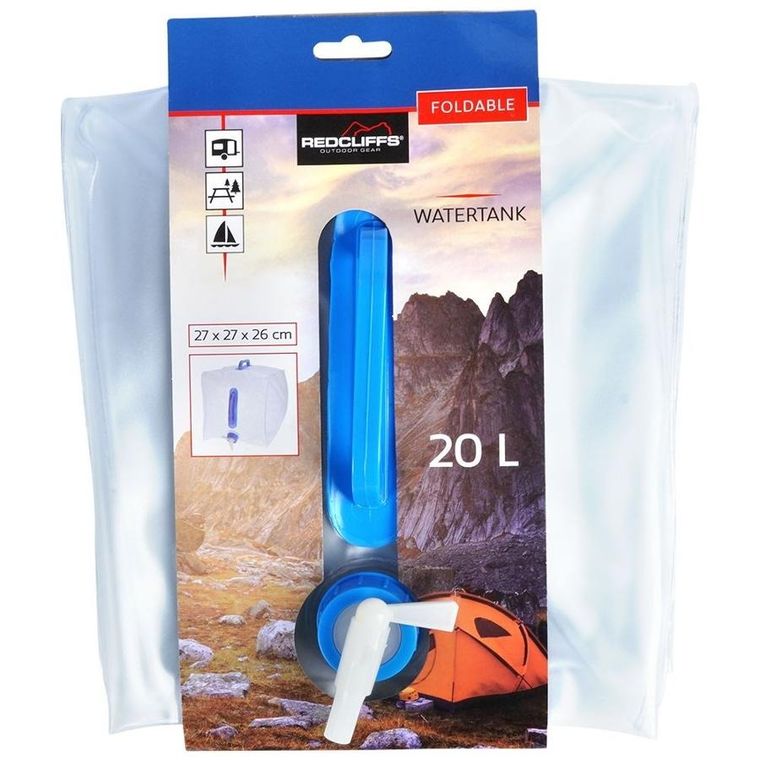 Redcliffs, zbiornik na wodę z kranikiem, składany, 20 l