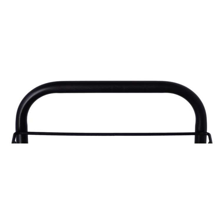 Regał na kółkach z czterema półkami, czarny