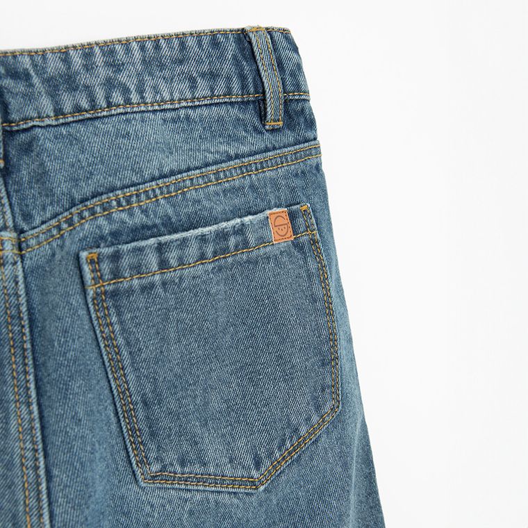 Regulowane spodnie jeansowe wide leg Cool Club