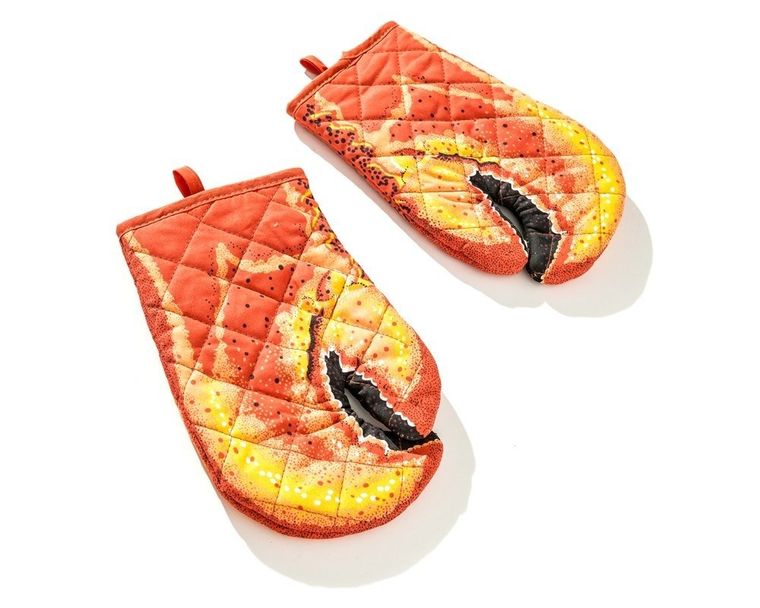 Rękawice kuchenne, krab, pomarańczowy