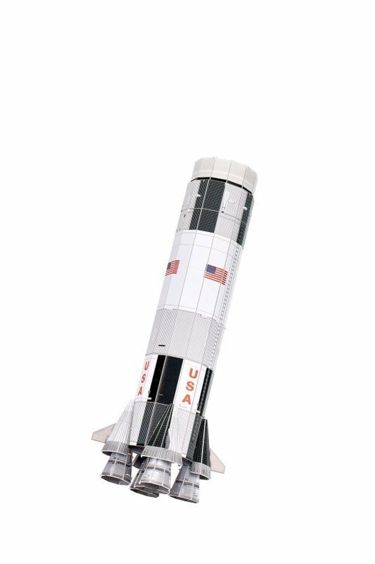 Revell, Apollo 11 Saturn V, puzzle 3D, 136 elementów