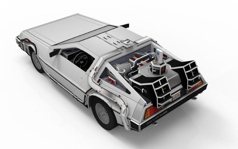 Revell, Back to the Future, Time Machine De Lorean, puzzle 3D, 157 elementów