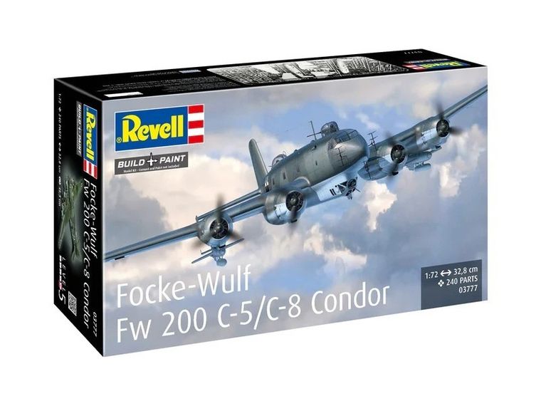 Revell, Focke-Wulf Fw 200 C-5/C-8, model szybowca do składania, 1:72