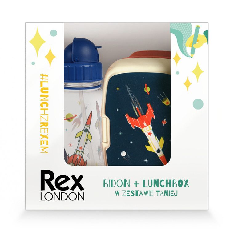 Rex London, Kosmos, lunchbox i bidon, zestaw