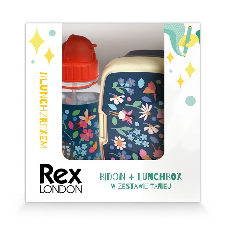 Rex London, Wróżki, lunchbox i bidon, zestaw