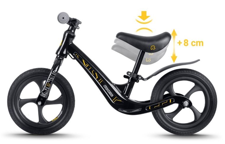 Ricokids, Funnu, rowerek biegowy dla dzieci, czarny