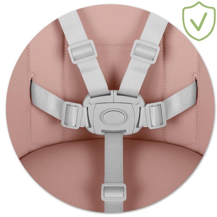 Ricokids, Mani, krzesełko do karmienia, różowe