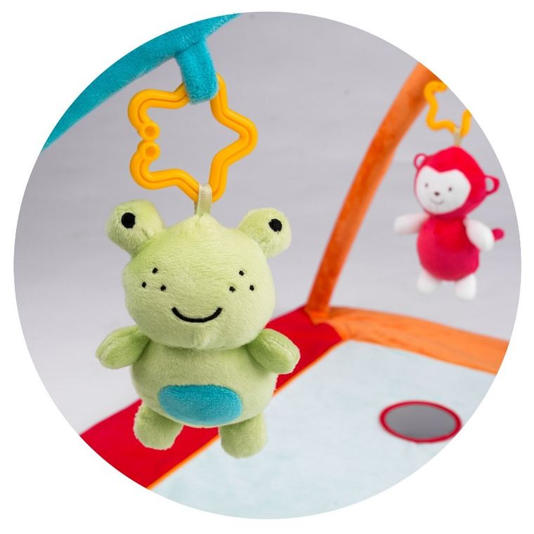 Ricokids, mata edukacyjna, interaktywna, Zwierzątka, kwadrat, 90-90-45 cm