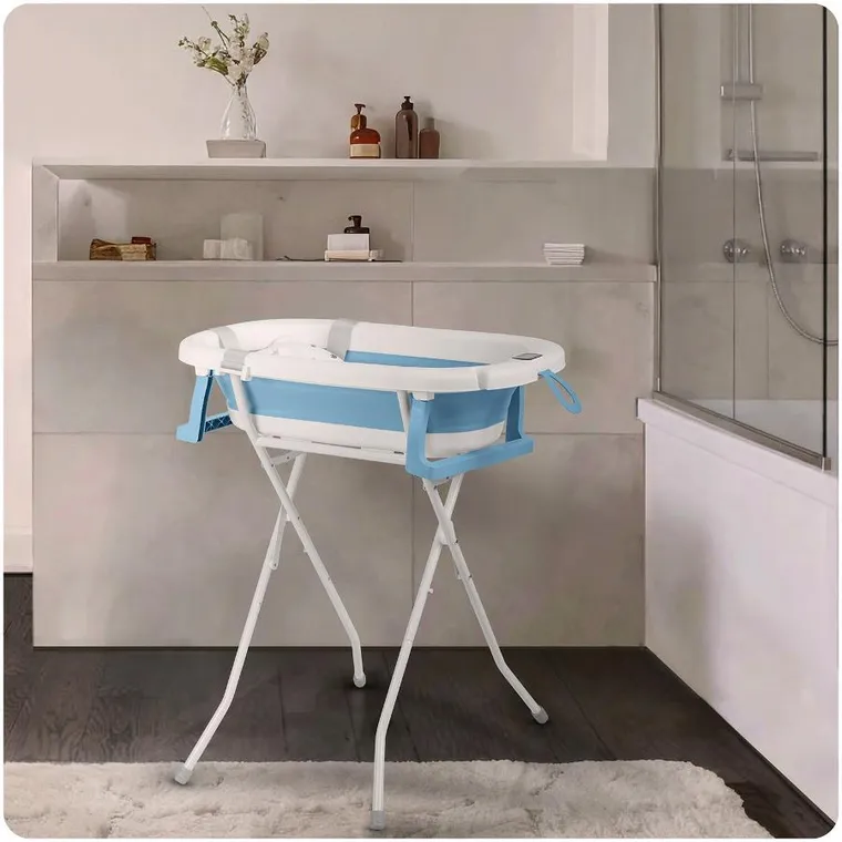 Ricokids, RK-287, wanienka składana ze stelażem, termometrem i wkładką, biało-niebieska