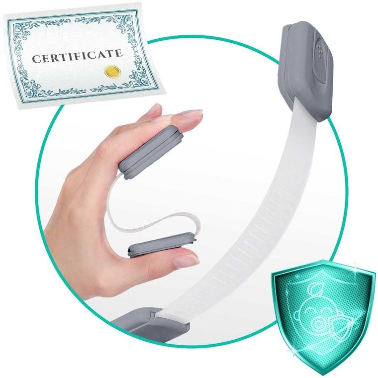 Ricokids, zabezpieczenie otwierania szafek, szare, 6 szt.