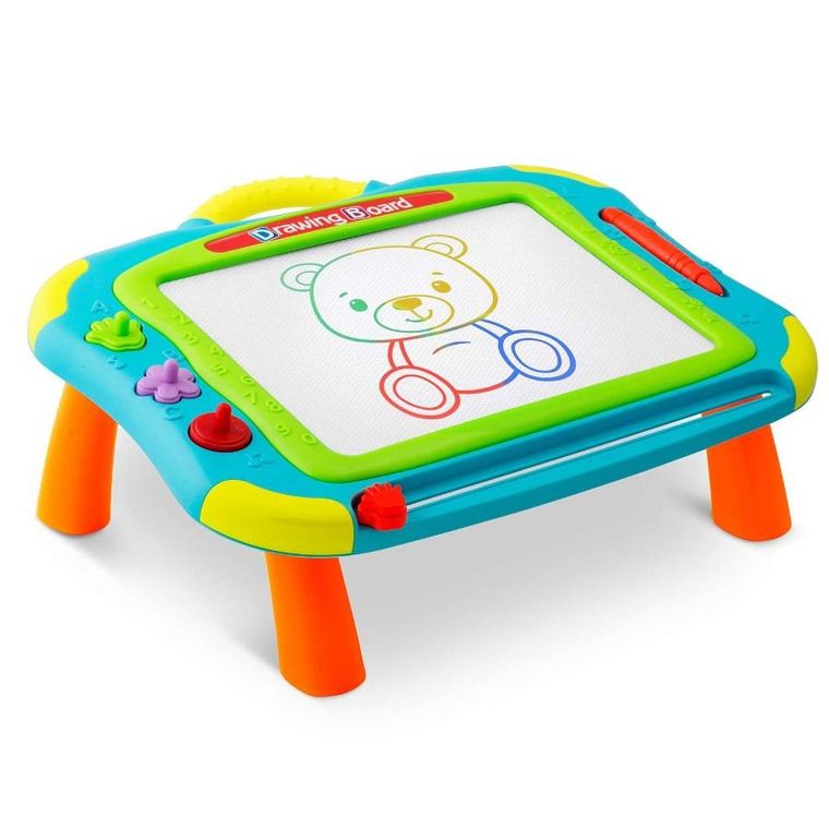 Ricokids, znikopis, tablica + stolik do rysowania, niebieski