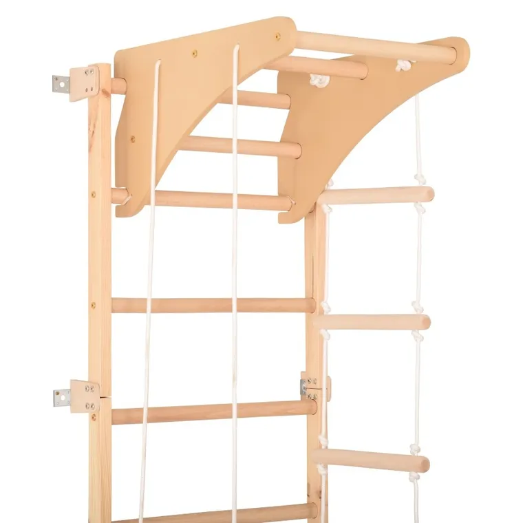 Rinagym, drabinka gimnastyczna, Eco-pine+slide, naturalny
