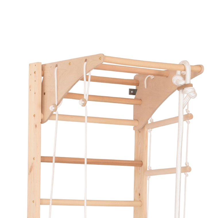 Rinagym, drewniana drabinka gimnastyczna, Kombi 2, naturalny