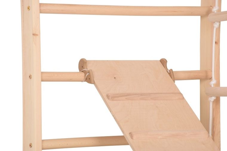Rinagym, drewniana drabinka gimnastyczna, Sport 3, naturalny