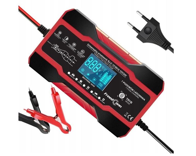 Rj Tianye, prostownik akumulatorowy, RJ-C 121001A, 12V, 10A/24V, 5A